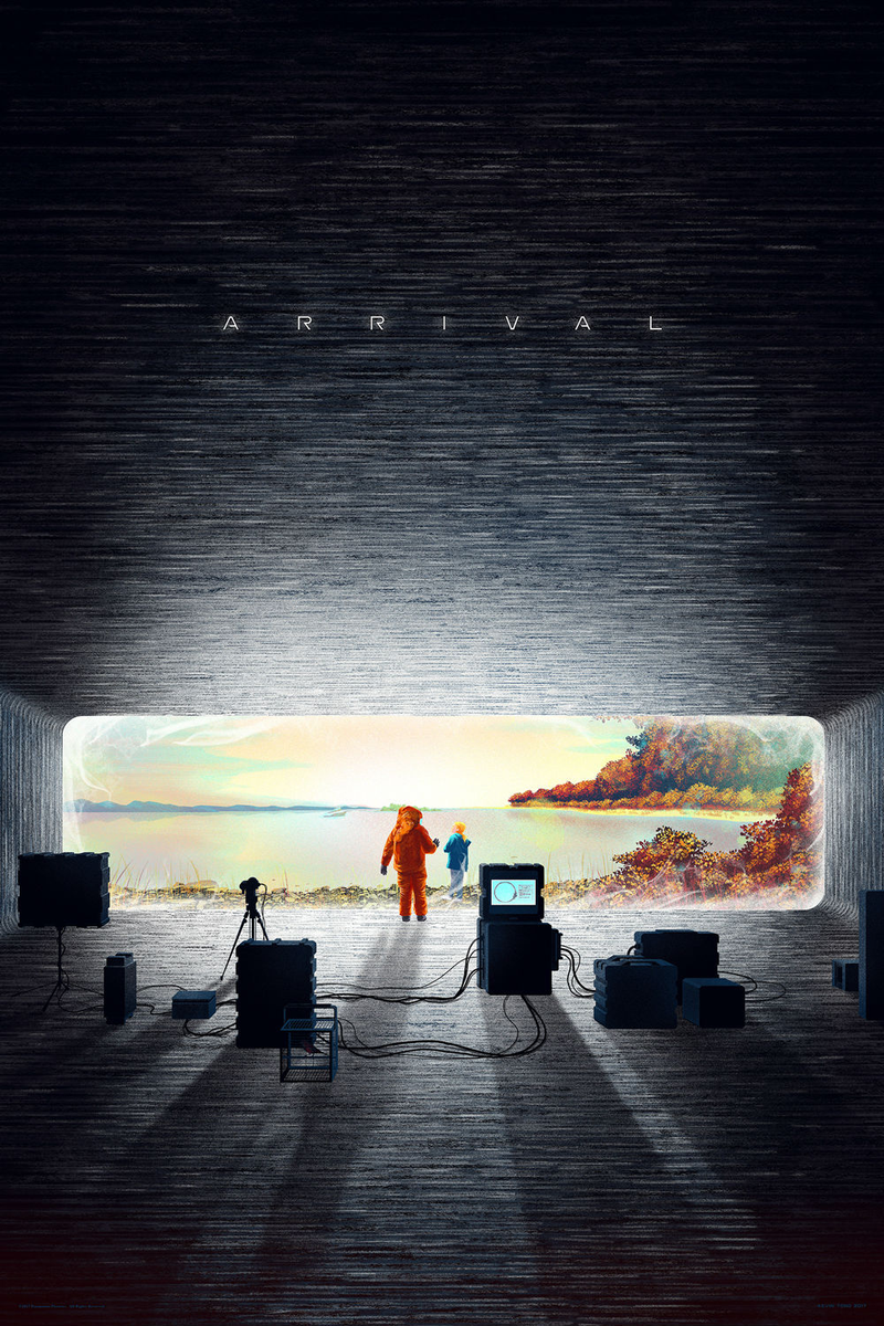 Illustration for article titled Mondo's Poster for Arrival Is Simple, Stunning, and Very, Very Sad